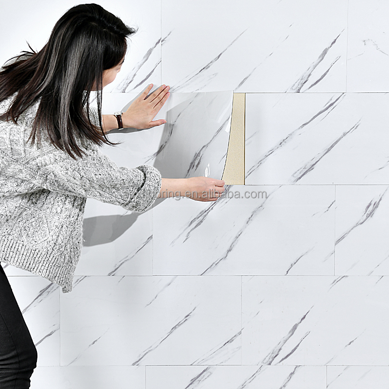 Marble Stone Design Wallpaper / Bathroom Self-adhesive Wall Panel